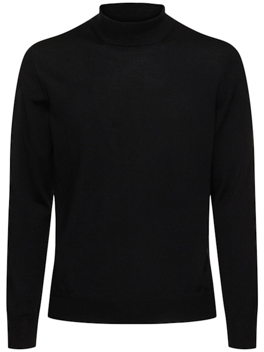 Tagliatore: Wool knit mock neck sweater - men_0 | Luisa Via Roma