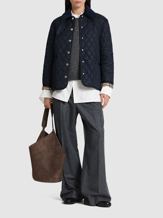 Burberry: Giacca Dranefeld in nylon trapuntato - women_1 | Luisa Via Roma