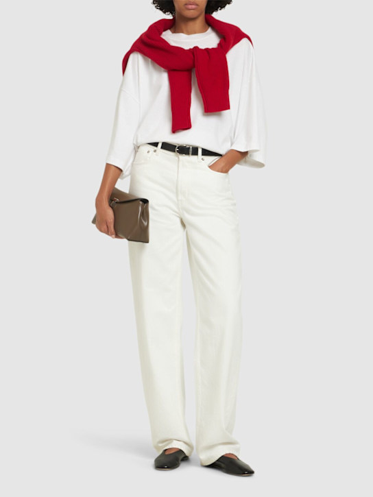 Loulou De Saison: Samur cotton denim jeans - women_1 | Luisa Via Roma