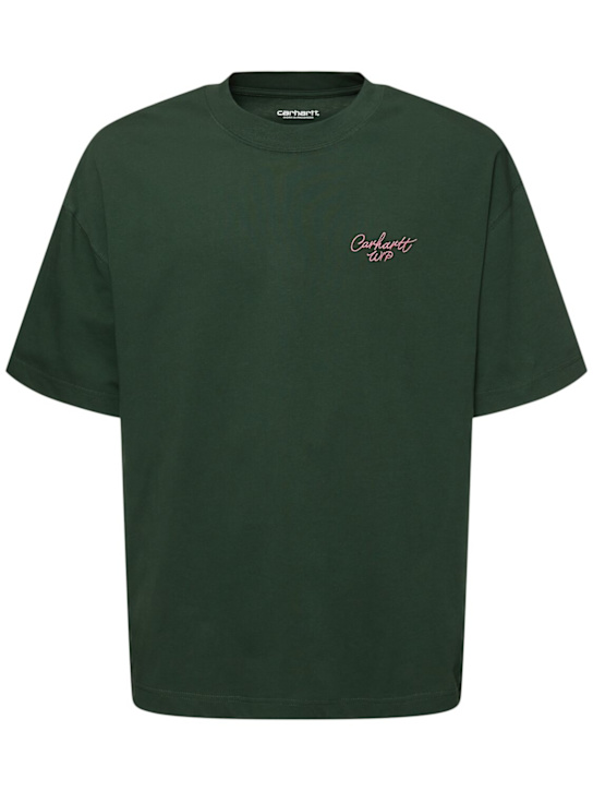 Carhartt WIP: Signature Script cotton t-shirt w/pocket - men_0 | Luisa Via Roma