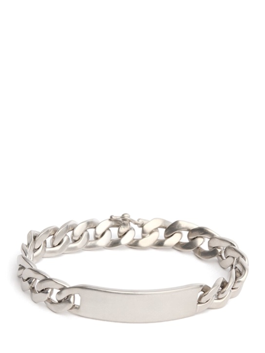 Maison Margiela: Gourmette Reference bracelet - men_0 | Luisa Via Roma