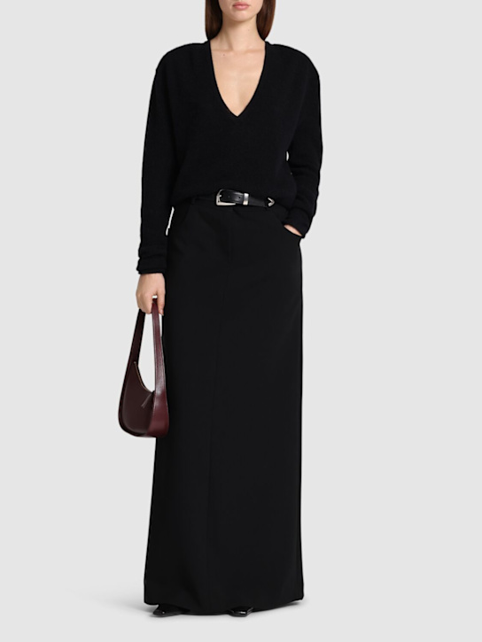 The Frankie Shop: Malvo long pencil skirt - women_1 | Luisa Via Roma