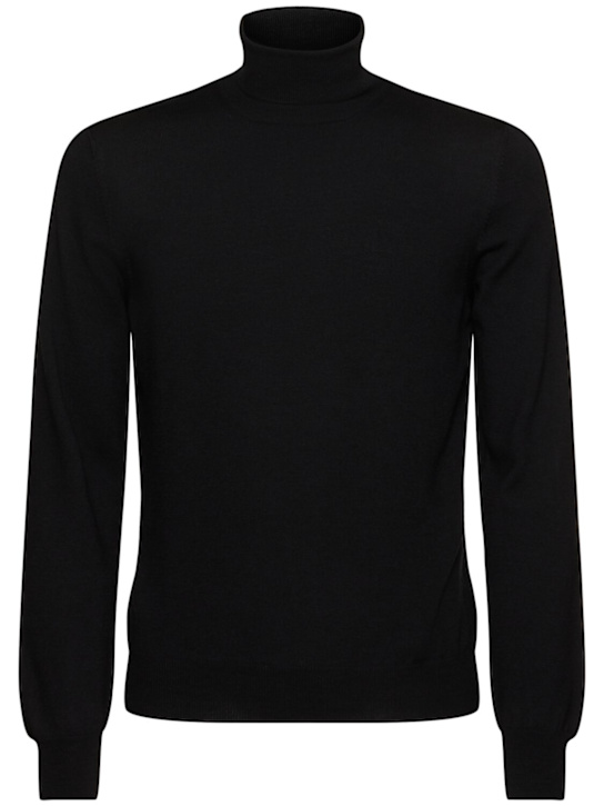 Tagliatore: Wool knit turtleneck sweater - men_0 | Luisa Via Roma