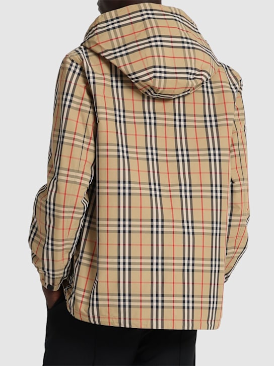 Burberry: Rainford reversible hooded jacket - Archive Beige - men_2 | Luisa Via Roma