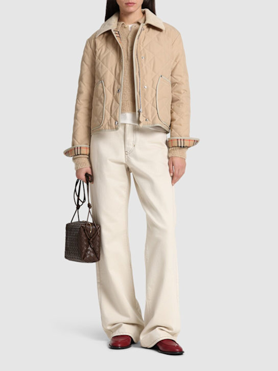 Burberry: Giacca corta trapuntata Lanford - women_1 | Luisa Via Roma