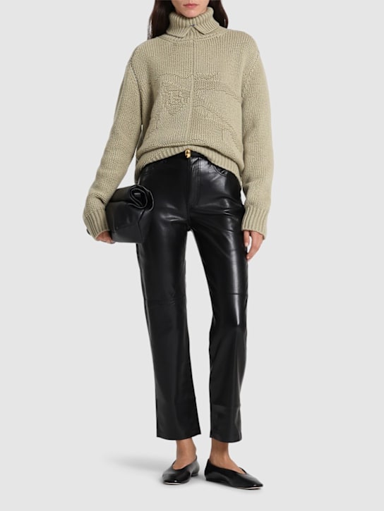 Nanushka: Vinni straight pants - women_1 | Luisa Via Roma