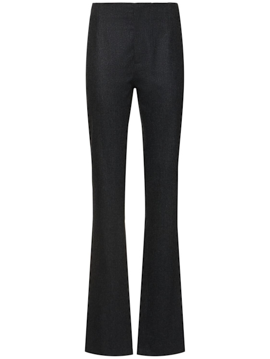 The Frankie Shop: Morrison stretch wool straight pants - women_0 | Luisa Via Roma