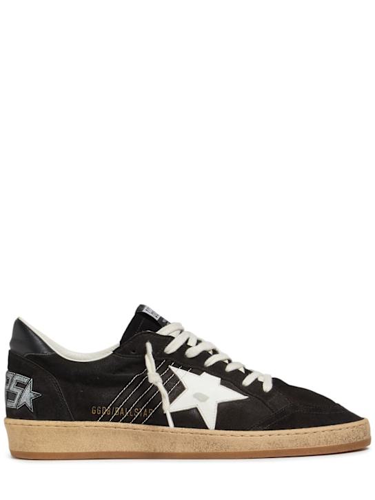 Golden Goose: Ball Star suede sneakers - men_0 | Luisa Via Roma