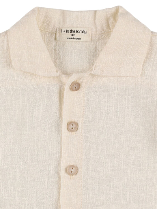1 + IN THE FAMILY: Cotton shirt - White - kids-boys_1 | Luisa Via Roma