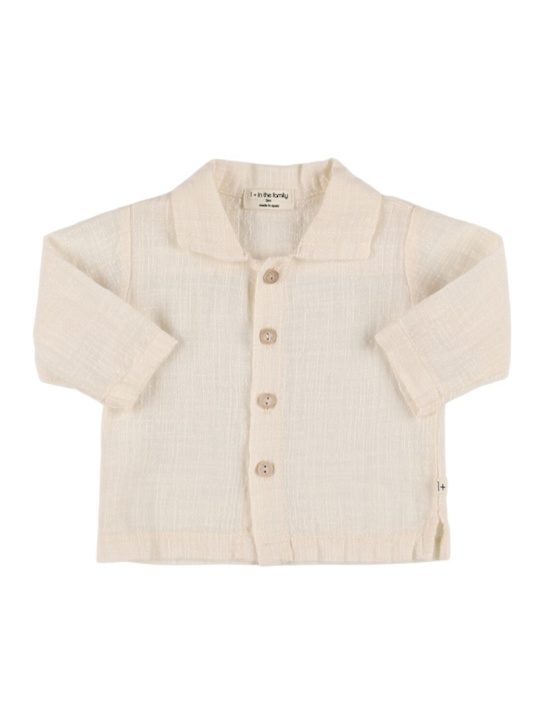 1 + IN THE FAMILY: Cotton shirt - White - kids-boys_0 | Luisa Via Roma