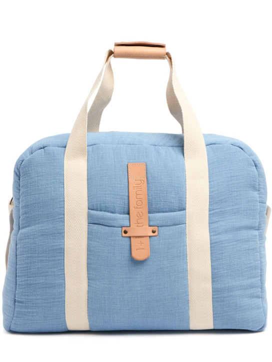 1 + IN THE FAMILY: Padded cotton changing bag - Blue - kids-girls_0 | Luisa Via Roma
