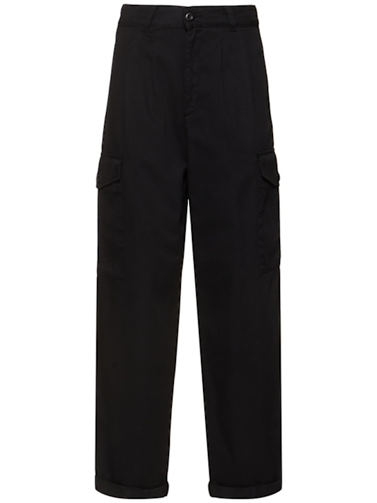 Carhartt WIP: Collins cotton pants - Black - women_0 | Luisa Via Roma