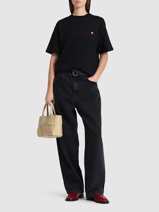 Carhartt WIP: American Script loose fit t-shirt - Black - women_1 | Luisa Via Roma