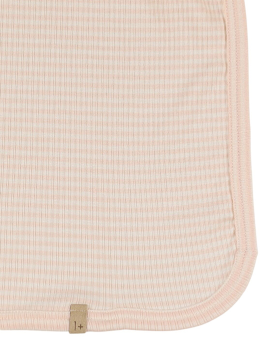 1 + IN THE FAMILY: Panno in spugna di misto cotone a righe - Rosa - kids-girls_1 | Luisa Via Roma