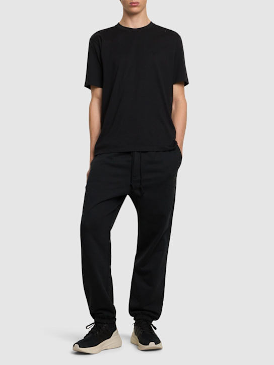 Y-3: Regular short sleeve t-shirt - men_1 | Luisa Via Roma