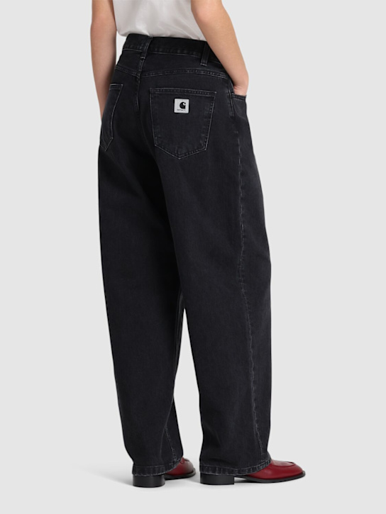 Carhartt WIP: Brandon cotton denim jeans - Black - women_2 | Luisa Via Roma