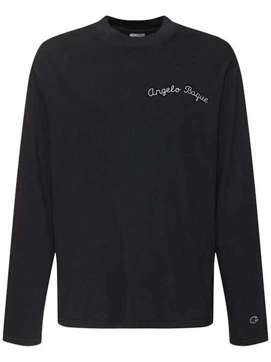 Champion X Awake: Vintage dye l/s mock neck t-shirt - men_0 | Luisa Via Roma