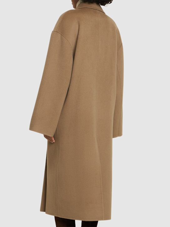 Loulou Studio: Borneo double breast wool blend coat - Beige - women_3 | Luisa Via Roma