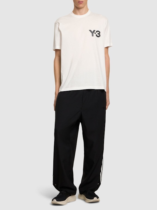 Y-3: Logo short sleeve t-shirt - men_1 | Luisa Via Roma