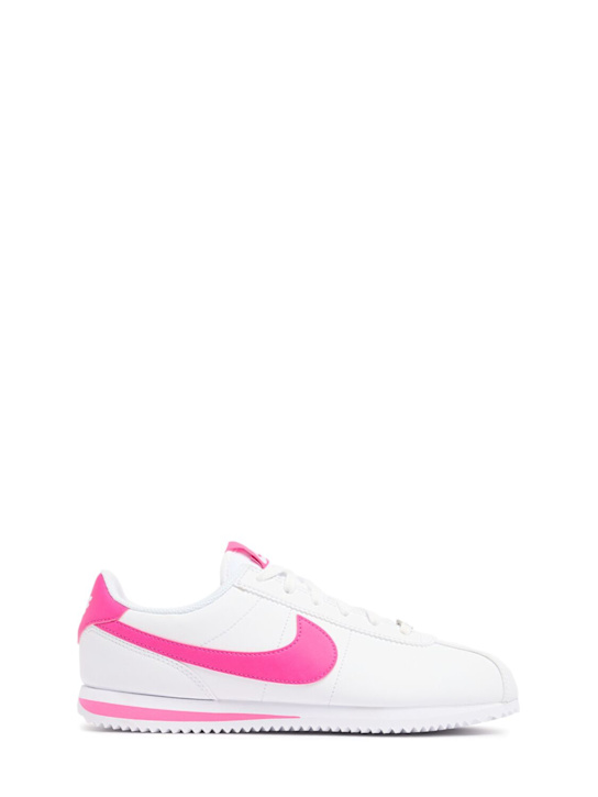 Nike: Cortez sneakers - White/Fuchsia - kids-boys_0 | Luisa Via Roma