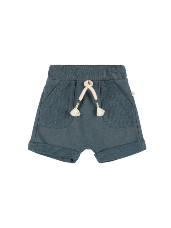 1 + IN THE FAMILY: Cotton blend sweat shorts - Dark Grey - kids-boys_0 | Luisa Via Roma