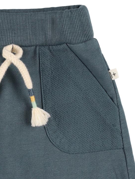 1 + IN THE FAMILY: Cotton blend sweat shorts - Dark Grey - kids-boys_1 | Luisa Via Roma