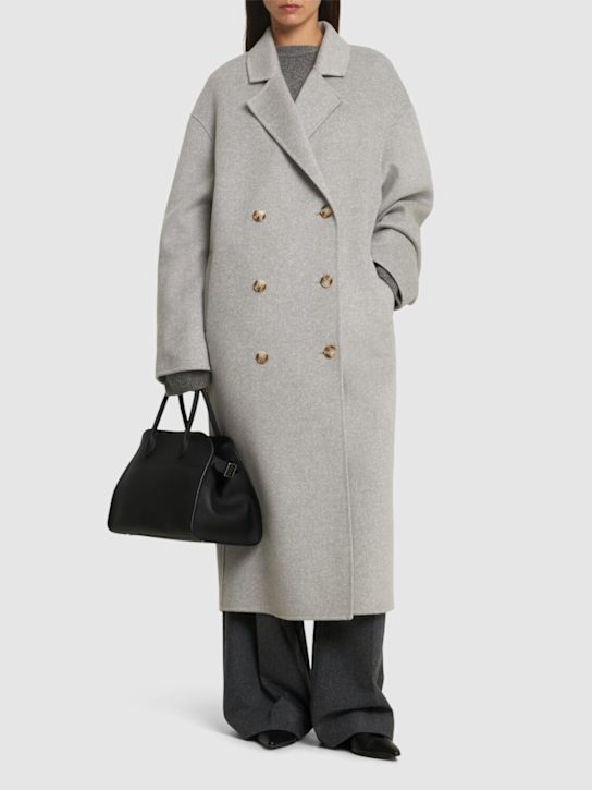 Loulou De Saison: Borneo double breast wool blend coat - women_1 | Luisa Via Roma