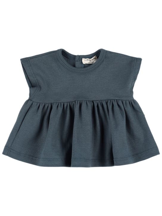 1 + IN THE FAMILY: Camisa de algodón - Azul Oscuro - kids-girls_0 | Luisa Via Roma