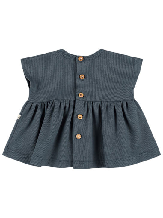 1 + IN THE FAMILY: Camisa de algodón - Azul Oscuro - kids-girls_1 | Luisa Via Roma