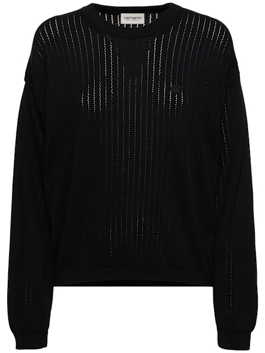 Carhartt WIP: Norlina cotton knit sweatshirt - women_0 | Luisa Via Roma
