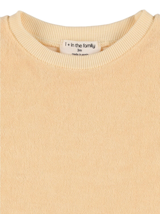 1 + IN THE FAMILY: Cotton blend terry t-shirt - Yellow - kids-boys_1 | Luisa Via Roma