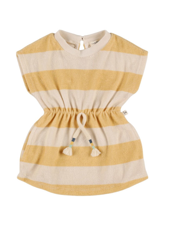 1 + IN THE FAMILY: コットンブレンドワンピース - ホワイト/イエロー - kids-girls_0 | Luisa Via Roma