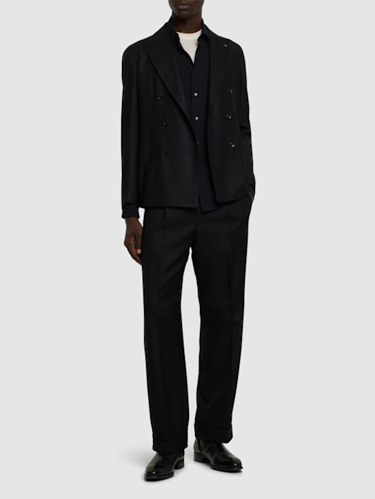 Tagliatore: Montecarlo wool blend blazer - men_1 | Luisa Via Roma