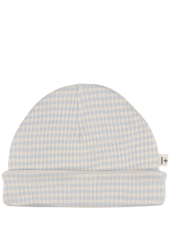 1 + IN THE FAMILY: Striped cotton blend beanie - kids-boys_0 | Luisa Via Roma