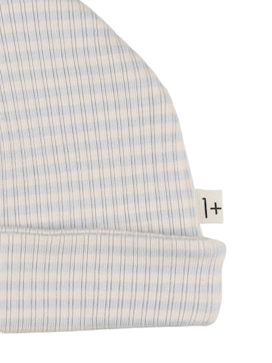 1 + IN THE FAMILY: Striped cotton blend beanie - kids-boys_1 | Luisa Via Roma