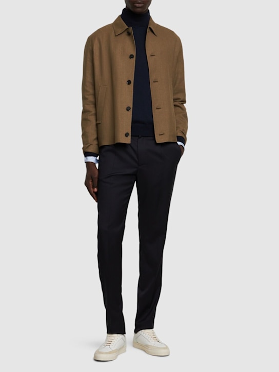 Tagliatore: Super 110's wool jogger pants - men_1 | Luisa Via Roma