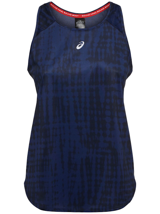 Asics: Tank top Road con stampa - women_0 | Luisa Via Roma