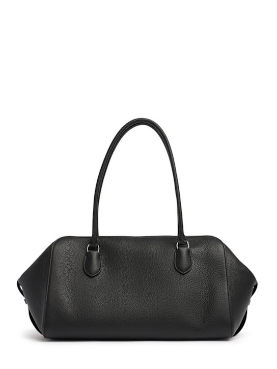 The Row: E/W Bowling lux grain leather bag - women_0 | Luisa Via Roma