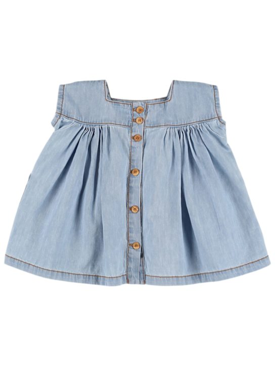 1 + IN THE FAMILY: コットンシャンブレーワンピース - ブルー - kids-girls_1 | Luisa Via Roma