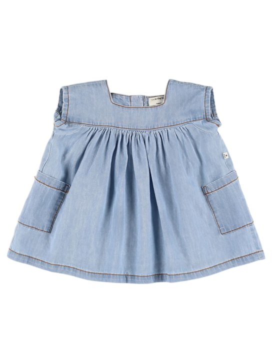 1 + IN THE FAMILY: コットンシャンブレーワンピース - ブルー - kids-girls_0 | Luisa Via Roma