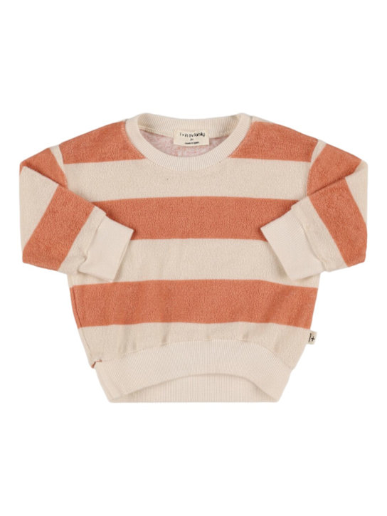 1 + IN THE FAMILY: Striped cotton blend terry sweatshirt - kids-boys_0 | Luisa Via Roma
