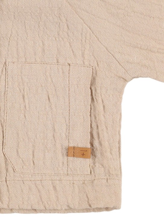 1 + IN THE FAMILY: Cotton blend hooded jacket - Beige - kids-boys_1 | Luisa Via Roma