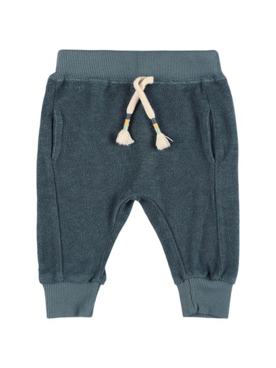 1 + IN THE FAMILY: Pantaloni in spugna di misto cotone - Blu Scuro - kids-boys_0 | Luisa Via Roma