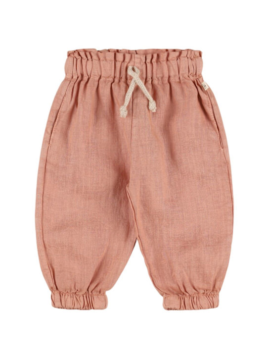1 + IN THE FAMILY: Pantaloni in lino - Rosa - kids-girls_0 | Luisa Via Roma