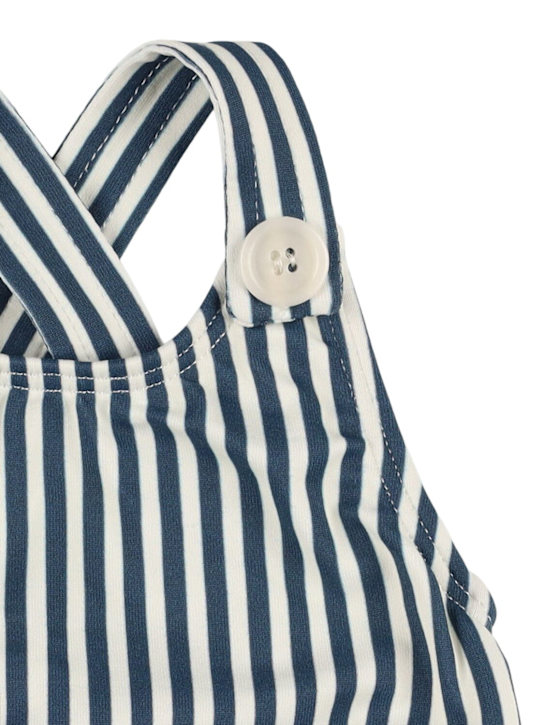 1 + IN THE FAMILY: プリント入りポリブレンドワンピース水着 - ダークブルー - kids-girls_1 | Luisa Via Roma