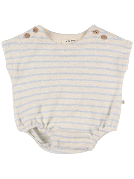 1 + IN THE FAMILY: Body in misto cotone a righe - Celeste - kids-boys_0 | Luisa Via Roma