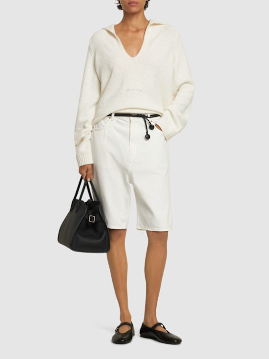 Loulou De Saison: Shorts Bermuda de denim - women_1 | Luisa Via Roma