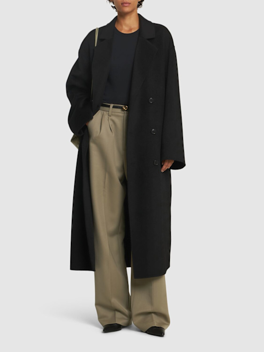 Loulou De Saison: Borneo double breast wool blend coat - women_1 | Luisa Via Roma