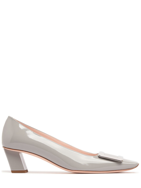 Roger Vivier: 45mm Belle Vivier patent leather pumps - women_0 | Luisa Via Roma