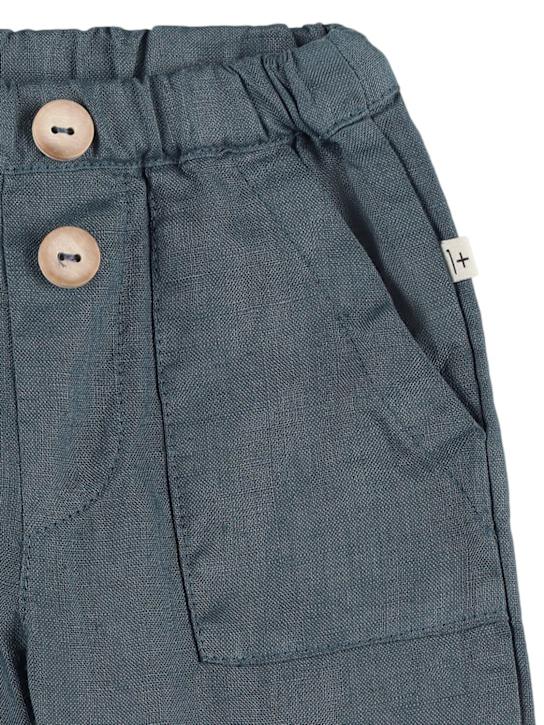 1 + IN THE FAMILY: Linen pants - Dark Blue - kids-boys_1 | Luisa Via Roma